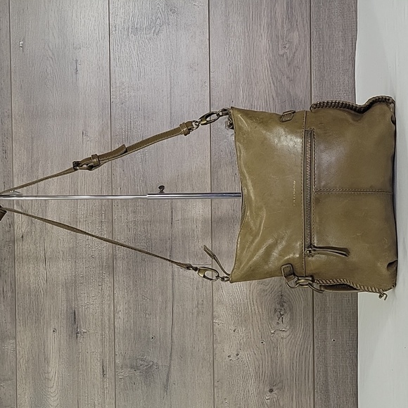 Lucky Brand Handbags - Lucky Brand Olive Green Leather Crossbody Shoulder Bag